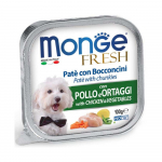 Monge Fresh kana ja k&ouml;&ouml;giviljadega konserveeritud toit koertele, 100 g