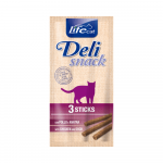 Life Cat Deli Snack kassi maiuspulgad kana ja pardiga, 15g