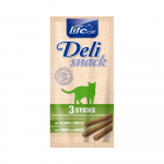Life Cat Deli Snack kassi maiuspulgad kalkun ja j&auml;nes, 15 g