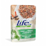 Life Cat einekotike kassile tuunikala, krevetid ja karbid, 70 g