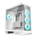 darkFlash DY470 arvutikorpus (valge) + 4 ventilaatorit