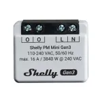 Shelly PM Mini Gen3 valdiklis, WiFi/Bluetooth