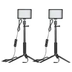 Neewer ZC-10S rinkinys, dvi LED lempos + filtrai + trikojai