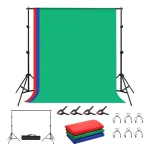 Fotostudijos fono laikiklis Puluz 2x2m + fonai 3 vnt. PKT5204