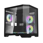 darkFlash FT350 arvutikorpus + 5 aRGB ventilaatorit (must)