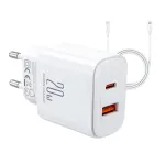 Įkroviklis Joyroom JR-TCF05 Flash, 20W + C į L laidas 1m (baltas)