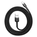 Baseus Cafule USB Lightning laidas 1,5A 2m (pilkas + juodas)