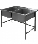 Roostevabast terasest kahekordne valamu keevitatud (1400x600mm)