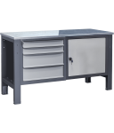 Suure koormusega metallist t&ouml;&ouml;laud VT-150 2M2S/D Oup