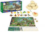 Dinosaur Eggs Set Figures Excavation Board Game 12 Pcs