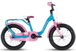 Laste jalgratas SCOOL S'COOL niXe 16" 1-speed coaster-brake Aluminium, ookeanisinine/roosa