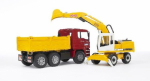Bruder - MAN TGA Construction truck with Liebherr Excavator