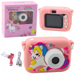 Digital Camera For Kids Unicorn Pink 48Mpx HD 1080P