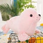 Plush Seal Plush Toy Plushie Mascot Cuddly Toy Pink 24cm