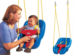 Little Tikes 2-in-1 Snug n Secure Swing 4pk Blue