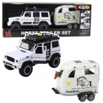 Off-road Vehicle with Horse Trailer, Figure, Lights, Sounds