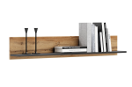 Seinariiul KOBI SHELF 100 cm Craft tamm/Must