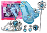 Set of Accessories for a Little Princess Crown Slippers Blue