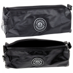 School Pencil Case Organizer Single Compartment Black 21.5cm