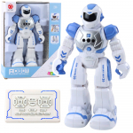 Remote Controlled Educational Robot RC Talking Dancing Lights Sounds Blue