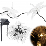 Saules Dragonfly dārza apgaismojums 6,5 m 30LED silti balta