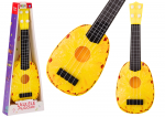 ﻿Ukulele For Children Mini Guitar 4 Strings Pineapple Theme Yellow Guitar 15&Prime;