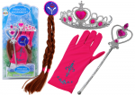 Little Princess Accessories Set Wand Glove Crown Braids