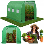 Foil Tunnel Garden Greenhouse 2x3 6m2 Green for Vegetables Frame