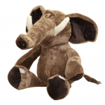 Plush Mascot Cuddly Toy Elephant With Big Ears Brown 22cm