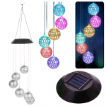 Solar Garden LED Bells Moroccan Balls 70cm