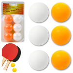 Ping Pong Balls Sport White Orange 6 pcs