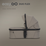 Gondola do w&oacute;zka dziecięcego EasyGo Duoflex Savana Beige G/EA/DUOFLEX/SB