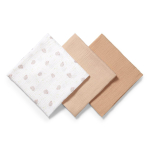 BabyOno musliinist m&auml;hkimislinad 70x70cm, Beige 3tk