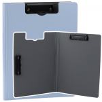 Board with Cover Two Clips A4 Plastic Light Blue