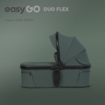 Gondola do w&oacute;zka dziecięcego EasyGo Duoflex Sage Green G/EA/DUOFLEX/SG