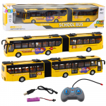 RC 1:32 Yellow Articulated Remote Controlled Trolleybus School Bus
