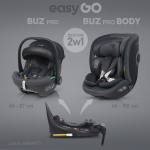 EasyGo Buz Pro 0-13 kg un EasyGo Buz Pro Body 0-36 kg Granito 2-in-1 Beebitool autosse Z/EA/BUZ/PRO/GR