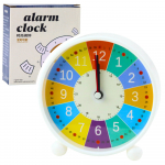 Children's Alarm Clock Educational Quartz Minutes Seconds Colorful 12cm