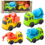 Construction Vehicle Set: Cars, Concrete Mixer, Truck with Hook, BIOPlastic