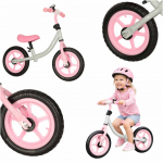 Trike Fix Balance distanču velosipēds baltā un rozā krāsā