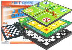 Magnetic Game Board Set 7 in 1 Chess Ludo Backgammon Draughts