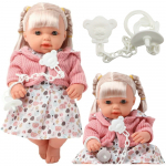 Baby Doll Girl Dress Sweater Pacifier Sounds