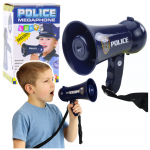 Interactive Police Megaphone Police Siren Sounds Lanyard