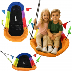 Garden Swing Stork's Nest Rectangular Colorful 167 x 75cm