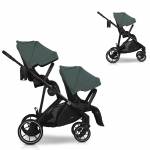 W&oacute;zek dziecięcy EasyGo Duoflex Sage Green 2 siedziska Z/EA/DUOFLEX/SG/2S