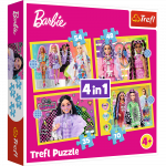 Puzzle - "4 in 1" - Happy World of Barbie Trefl 34626