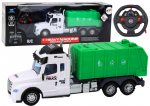 Radiovadāmā ma&scaron;īna ar pulti Garbage Truck Green