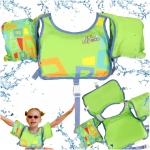 AQUASTAR Zaļa peldveste ar piedurknēm