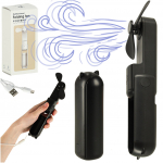 Rakstāmgalda ventilators mini rokas saliekamais ventilators portatīvais USB melns