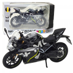 Sports Motorcycle Metal Lights Sounds Black 250 SR 1:12